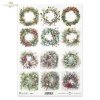 zimowe wianki, wianek, wieniec, wieńce, Winter Wreath, gwiazda betlejemska, zima, Boże Narodzenie, Święta Bożego Narodzenia, retro, miniatura, miniatury, winter garland, wreaths, Winter Wreath, Christmas Day, miniature